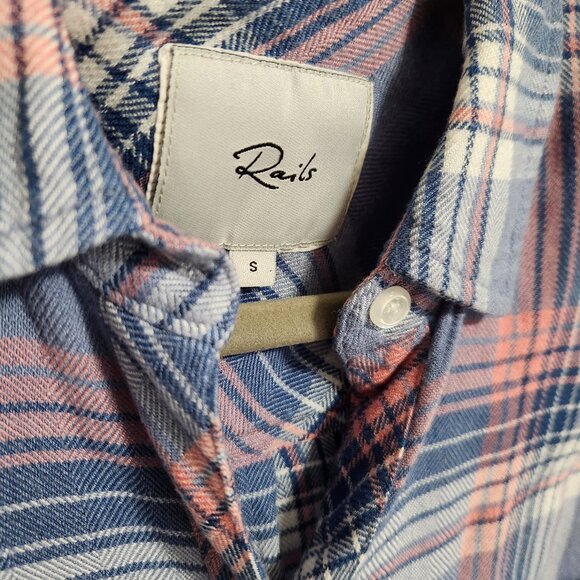 Rails Hunter Harbor Pink Indie Flannel Small - Picture 2 of 6